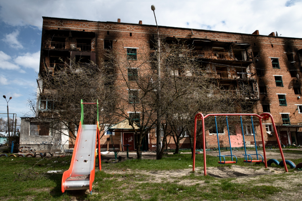 Edificio incendiado